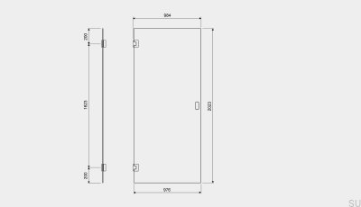 Portes de douche GlassLine 1000