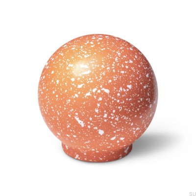 Bouton de meuble en bois Ren Melange Orange & White 35, hêtre
