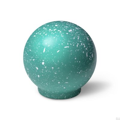 Bouton de meuble en bois Ren Melange Light Green & White 35, hêtre