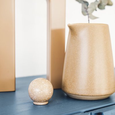 Bouton de meuble Ren Melange Marron & Blanc 35 Bois Hêtre