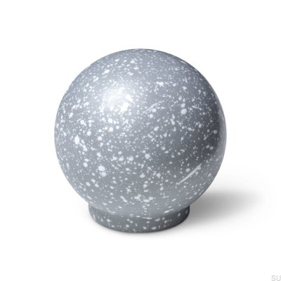 Bouton de meuble Ren Melange Gris & Blanc 35 Bois Hêtre