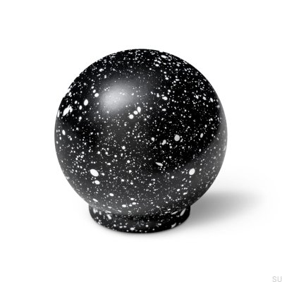 Bouton de meuble Ren Melange Noir & Blanc 35 Bois Hêtre