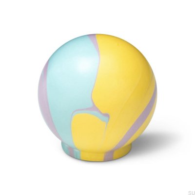 Bouton de meuble Ren Funky Jaune 35 Bois Hêtre