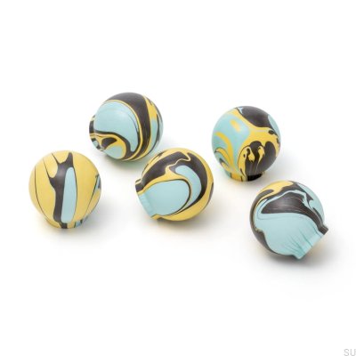 Bouton de meuble Ren Octopus Trace 35 Bois Hêtre