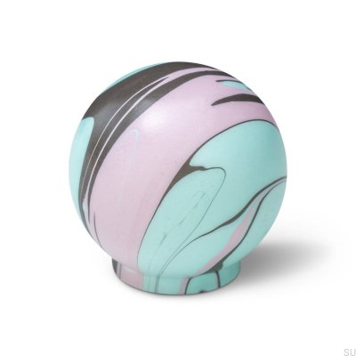 Bouton de meuble Ren Funky Noir 35 Bois Hêtre