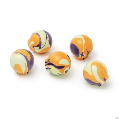 Bouton de meuble Ren Flying Spot 35 en bois de hêtre