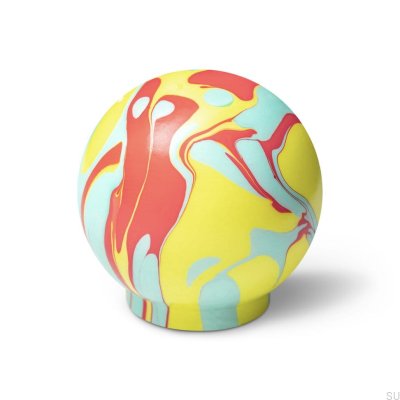 Bouton de meuble synthétique Ren Lollipop 35 en bois de hêtre