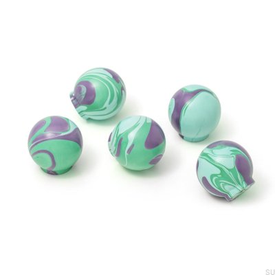 Bouton de meuble Ren Purple Haze 35 en bois de hêtre