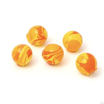 Bouton de meuble en bois de hêtre Ren Chari Red 35