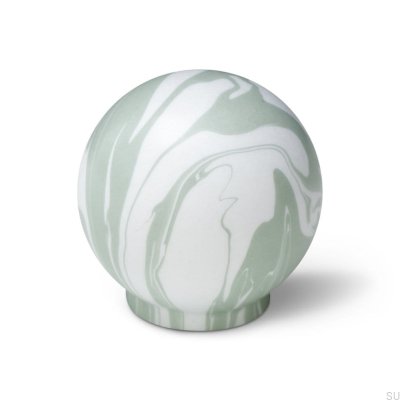 Bouton de meuble Ren Blanc Mistel 35 Bois Hêtre