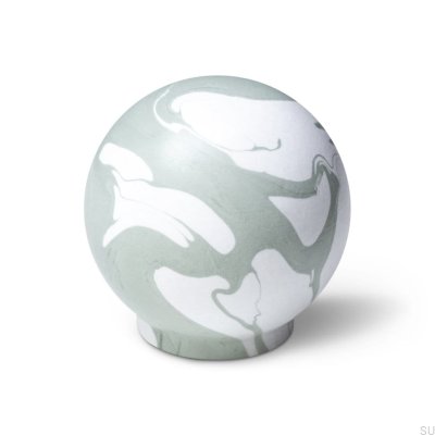 Bouton de meuble Ren Blanc Mistel 35 Bois Hêtre