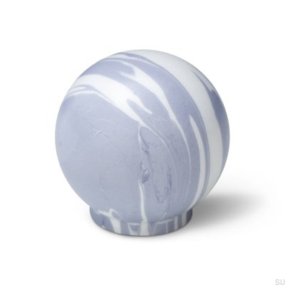 Bouton de meuble Ren Blanc Lavande 35 Bois Hêtre