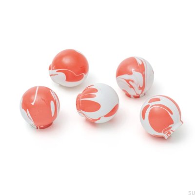Bouton de meuble Ren Blanc Cerise Rouge 35 Bois Hêtre
