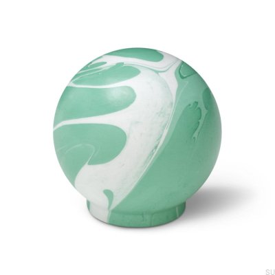 Bouton de meuble Ren White Rich Green 35 Hêtre en bois