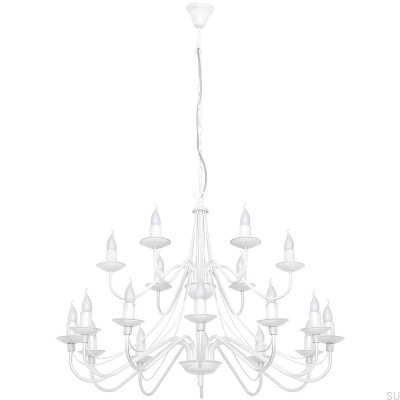 Lustre Rose 18 Métal Blanc