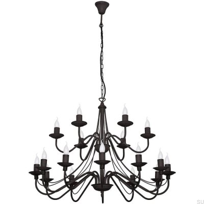 Lustre Rose 18 Métal Noir