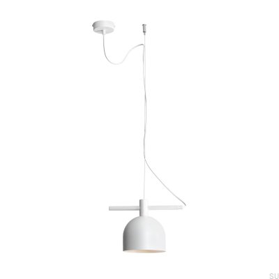 Suspension en métal blanc Beryl