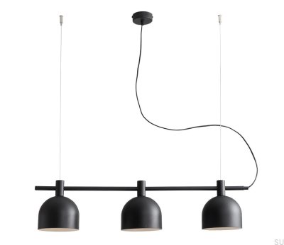 Suspension Beryl 3 Métal Noir