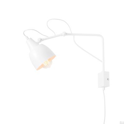 Petite applique murale Soho en métal blanc