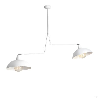 Plafonnier Espace 2 Métal Blanc
