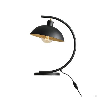 Lampe de bureau Espace en métal noir