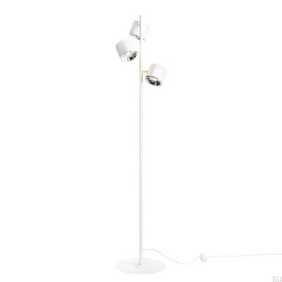 Lampadaire Bot Métal Blanc
