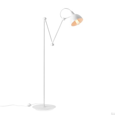 Lampadaire en métal Aida Blanc