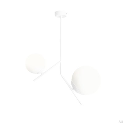Plafonnier Métal Gallia 2 Blanc
