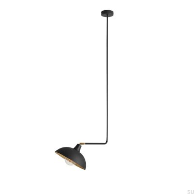 Plafonnier Espace Long Métal Noir