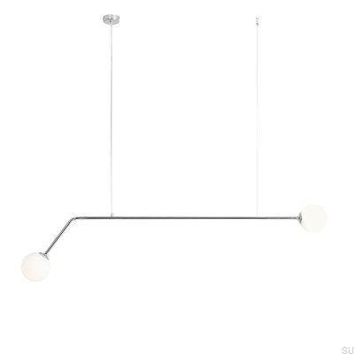 Lampe suspendue Pure Metal Argent Chrome