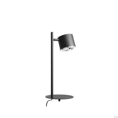 Lampe de bureau Bot en métal noir
