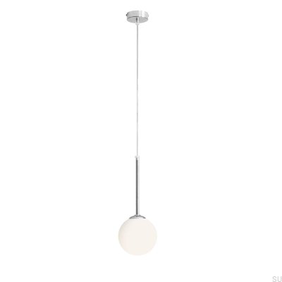 Suspension Bosso Mini 14 en métal argenté chromé