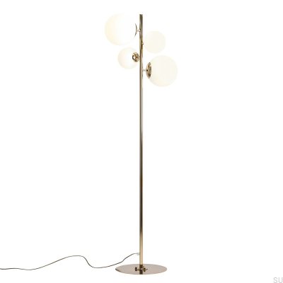 Lampadaire Bloom Métal Doré