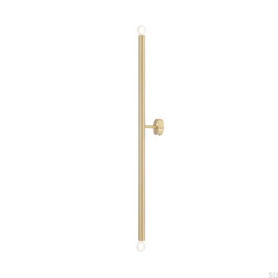 Applique murale Tubo 2 L en laiton