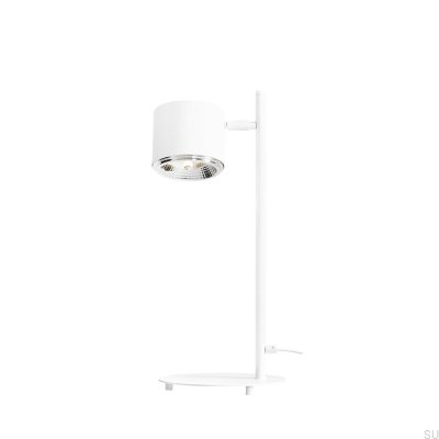 Lampe de bureau Bot en métal blanc