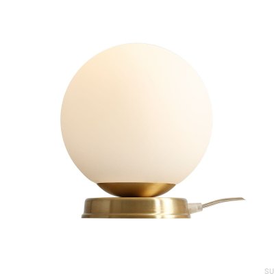 Lampe de bureau Ball M en laiton brossé