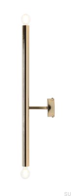 Applique Tubo 2 S Métal Doré