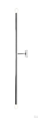 Applique Tubo 2 L Métal Argent Chrome