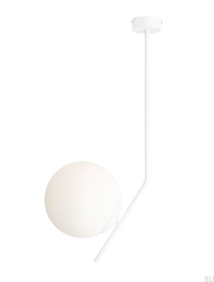 Plafonnier en métal Gallia blanc