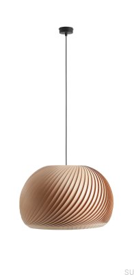 Lampe suspendue Nature Dark XL en bois de hêtre