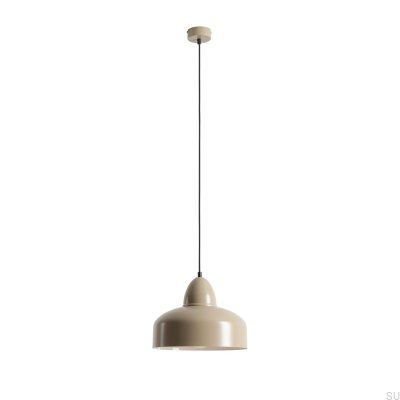 Lampe suspendue Como en métal beige