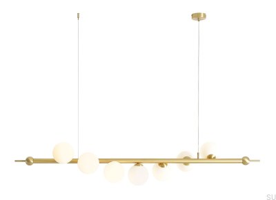 Lampe à suspension en laiton Wave 7