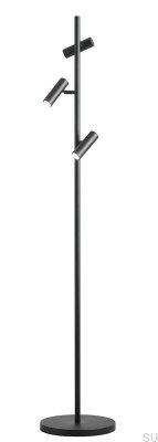 Lampadaire Trevo en métal noir
