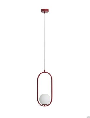 Lampe suspendue Riva Metal Bordeaux