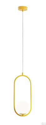 Lampe suspendue Riva Metal moutarde