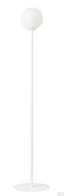 Lampadaire Pinne en métal blanc
