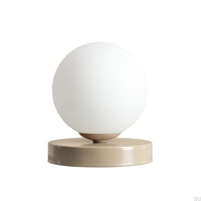 Lampe de bureau Ball S en métal beige