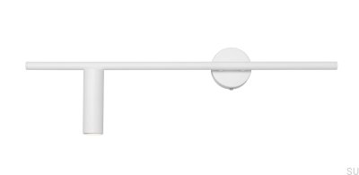 Applique murale Trevo en métal blanc (gauche)