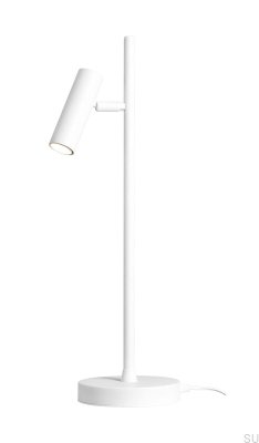 Lampe de bureau Trevo en métal blanc