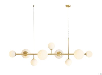 Lampe suspendue en laiton Dione 9